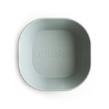 Mushie Kinderschüssel 2er Set, Sage, quadratisch, BPA-frei