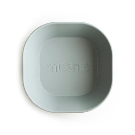 Mushie Kinderschüssel 2er Set, Sage, quadratisch, BPA-frei