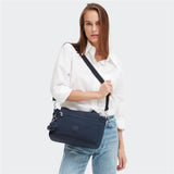 Kipling ELYSIA, mittelgroße Schultertasche, Blue Bleu 2 (blau), Umhängetasche mit vielen Fächern