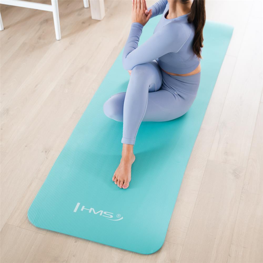Yogamatte 183 x 61 x 1,5 cm Fitnessmatte Mint Gymnastikmatte rutschfest | HMS YM04