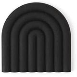 OYOY Rainbow Trivet Schwarz Topfuntersetzer hitzebeständig Silikon Regenbogen Form 15x15 cm