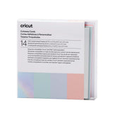 Cricut Cutaway Cards Pastell S40 Klebekarten mit Hintergrundblätter 14 Stück