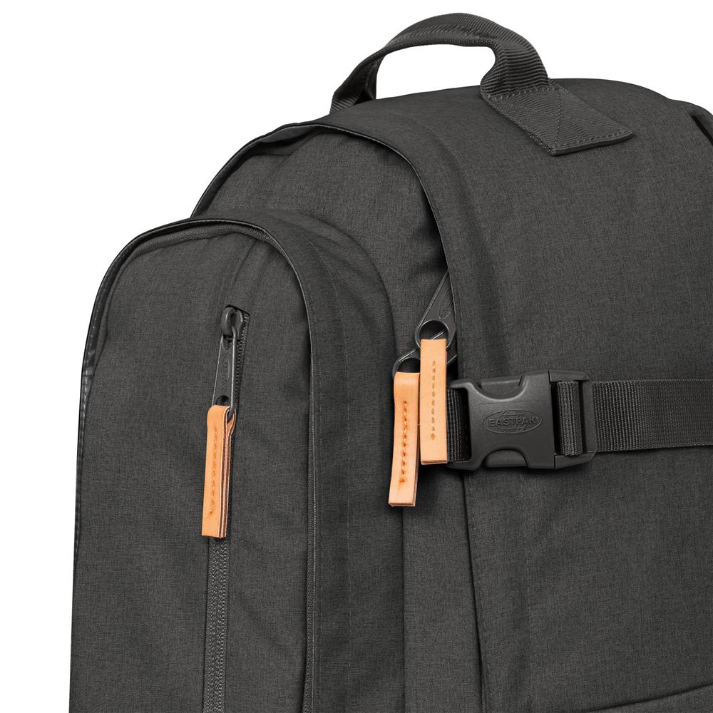 Eastpak SMALLKER, Rucksack, CS Black Denim2 (grau), 26L, mit Flaschenhalter und Laptopfach
