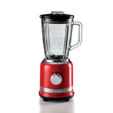 Ariete Moderna Standmixer, Rot, Glasbehälter 1,5L, Smoothie Maker, Modernes Design