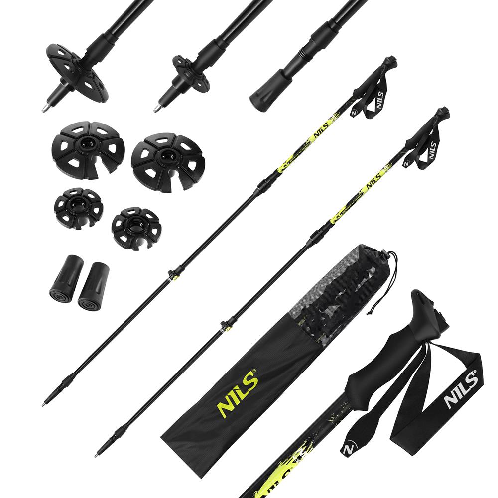 NILS Trekkingstöcke TK8608 Aluminium 7075 Automatik Wanderstöcke