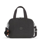 Kipling MIYO, Große Lunchbox, True Black (schwarz), Frühstückstasche mit Trolleyschlaufe