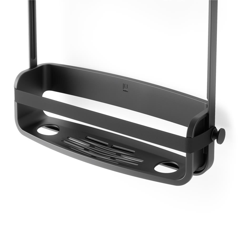 Umbra Flex Duschablage, Duschregal ohne Bohren, Duschcaddy, Duschdiener, in Schwarz