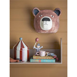 Bloomingville MINI Cimmi Gefäß mit Deckel, Rot, Zirkuszelt, Steingut, Kinderzimmer, dänisches Design