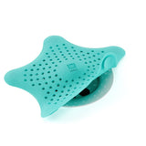 Umbra Starfish Abfluss Haarfänger mit Saugnäpfen, Silikon Abflusssieb, in Türkis