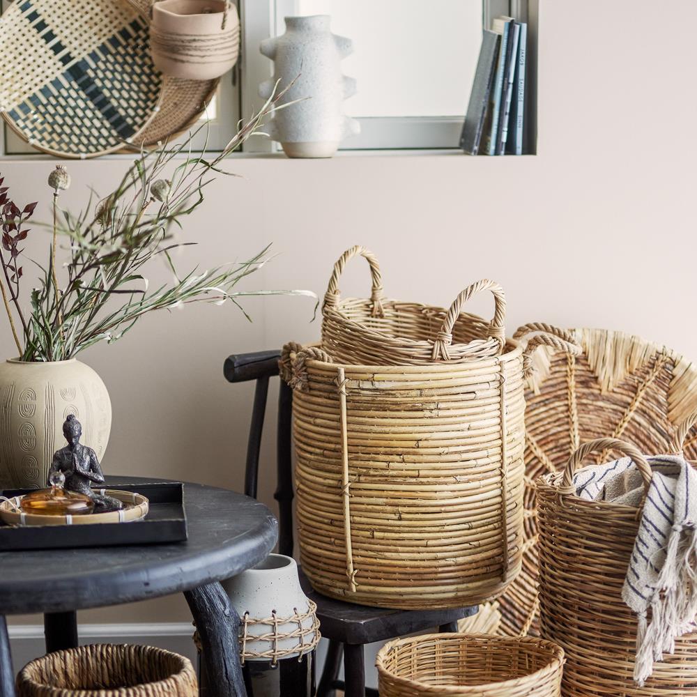 Bloomingville Taym Deko‑Vase natur D20 cm aus Terrakotta – dekorative Vase für Wohnzimmer & Flur
