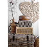 Bloomingville Lally Schachteln 2er Set Rattan Natur Dekobox Aufbewahrungsbox
