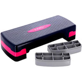 Aerobic Stepper 3-fach höhenverstellbar Schwarz/Pink für Fitness und Workout | HMS AS002