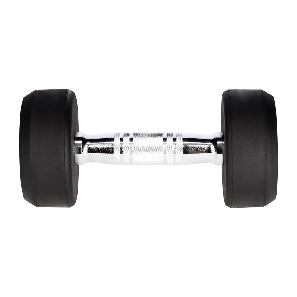Kurzhantel 5 kg gummiert rund Schwarz | HMS HG PRO