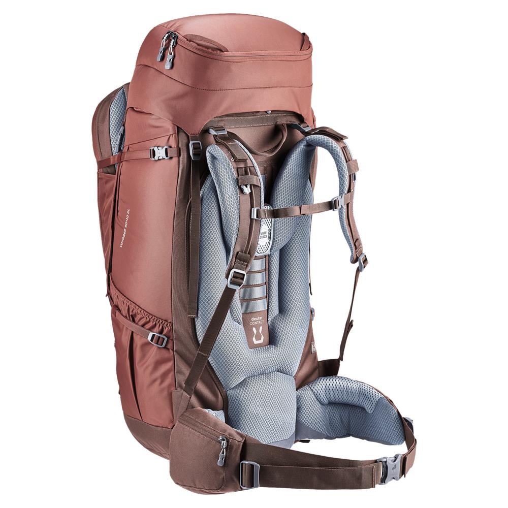 deuter Voyager 60+10 SL, Reiserucksack, caspia-raisin (rot), 60L