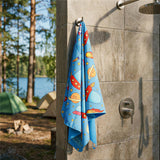NILS Mikrofaser Kinderhandtuch 160x80 cm Space - leichtes Handtuch für Camping, Strand & Schule