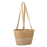 Bloomingville Simona Einkaufstasche aus Jute in Natur – nachhaltige Tragetasche für Einkauf & Strand