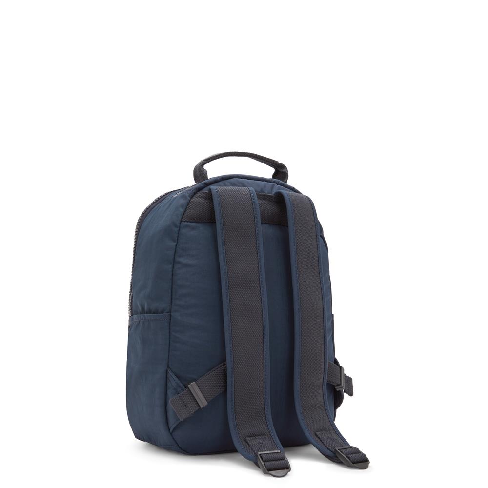 Kipling SEOUL S, Kleiner Rucksack, Blue Bleu 2 (blau), 14L, mit 11-Zoll-Tabletfach