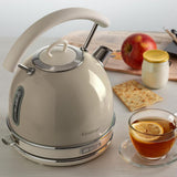 Ariete Vintage Wasserkocher, Beige, 1,7L, Edelstahlgehäuse, 2000W, Elegantes Retro-Design