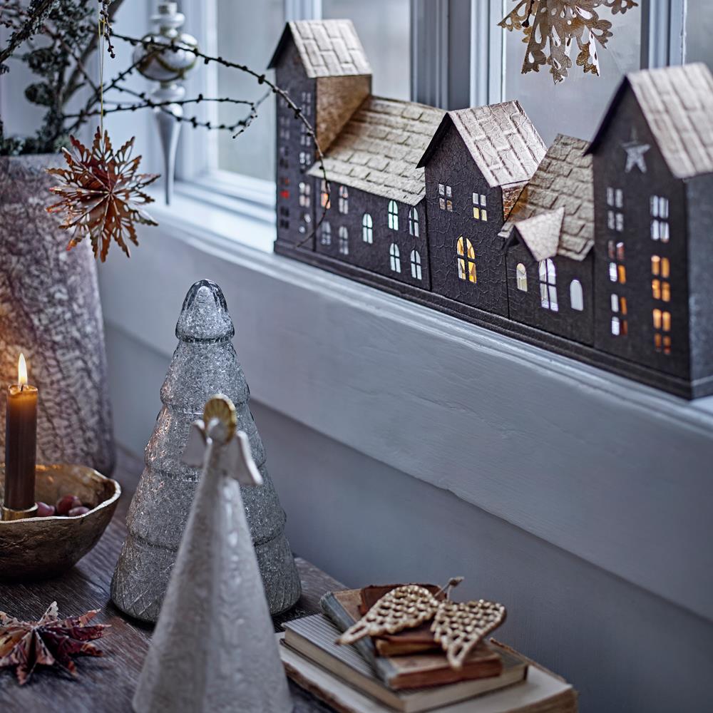 Bloomingville Liza Engel Figur, Natur, Steingut 17 cm Weihnachtsdeko