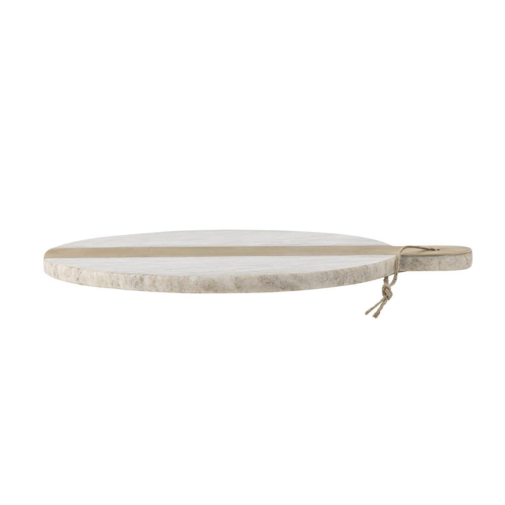 Bloomingville Villette Schneidebrett Marmor Messing 30,5x25cm edel