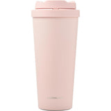 LocknLock Edelstahl-Thermobecher 550 ml mit One-Touch-Deckel, Pink
