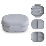Mushie Lunchbox, Cloud, Brotdose mit Löffel und Gabel, BPA-frei