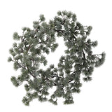 Bloomingville Cedar Kranz, Grün, Weihnachtskranz Kunstkranz mit Frost-Effekt 50 cm