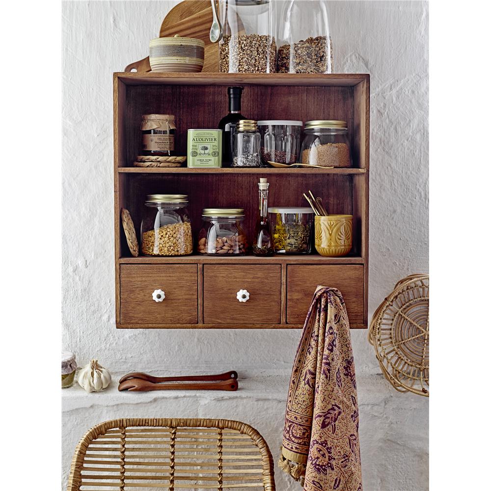 Bloomingville Zeena Salatbesteck, Braun, Mango, L25,5xH2,5xB4,5 cm, Set aus 2