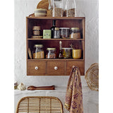 Bloomingville Zeena Salatbesteck, Braun, Mango, L25,5xH2,5xB4,5 cm, Set aus 2