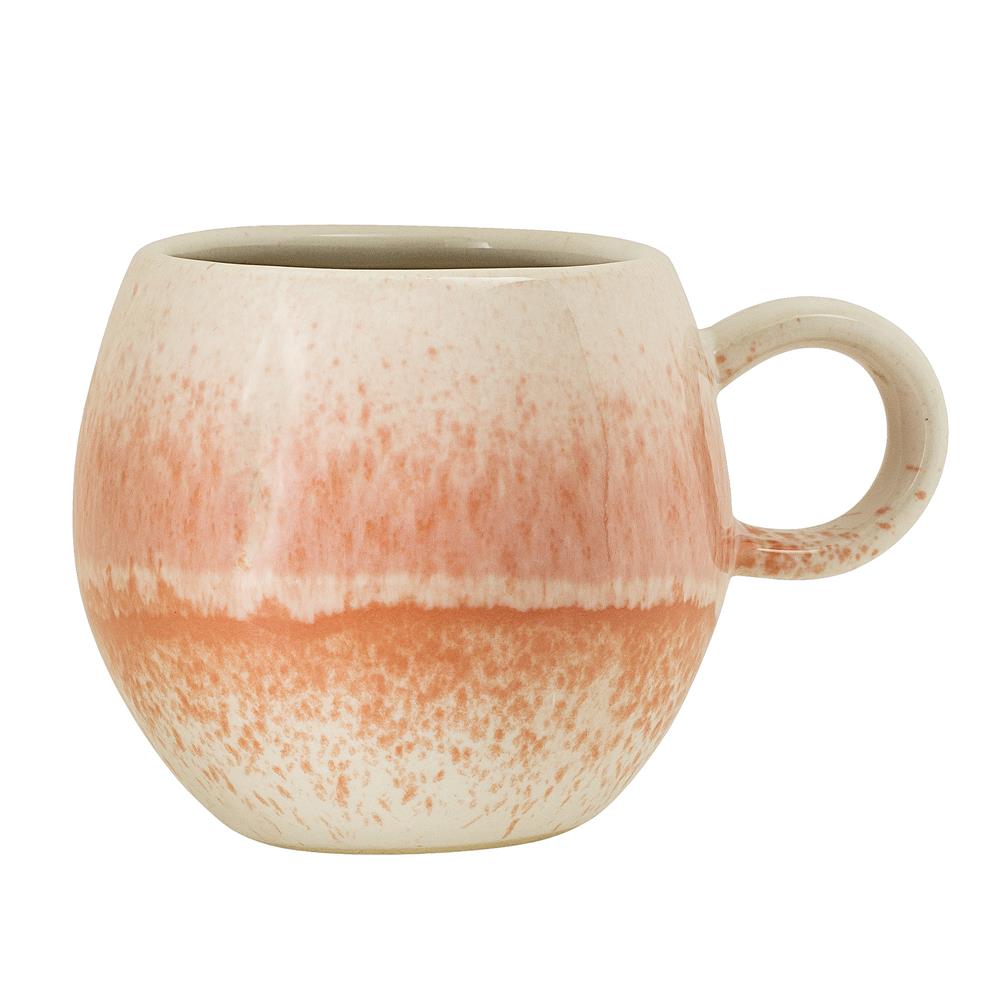 Bloomingville Paula Tasse natur/orange 275ml Keramik Kaffeetasse Teetasse dänisches Design