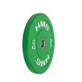 Hantelscheibe 10 kg Gummiert 50 mm Bumper Plate, 2 Stück | HMS CBR10