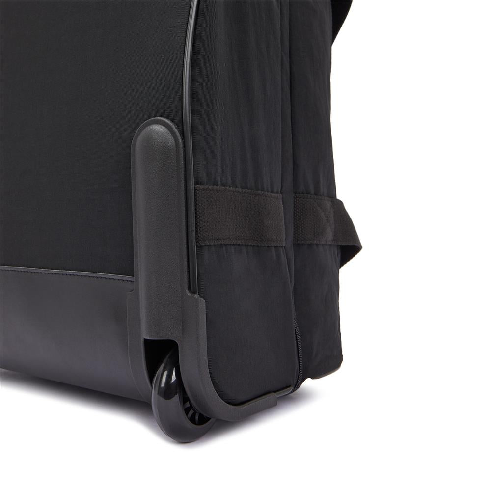 Kipling TEAGAN US, Kleine Reisetasche, Black Noir (schwarz), 39L, Handgepäck, 2-Rollen