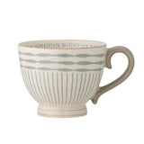 Bloomingville Maple Becher, Blau, 420ml, Steingut, dänisches Design
