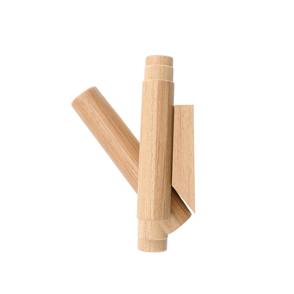 Umbra Picket - Moderne Garderobenleiste mit 5 Garderobenhaken, Natur, aus Kiefernholz