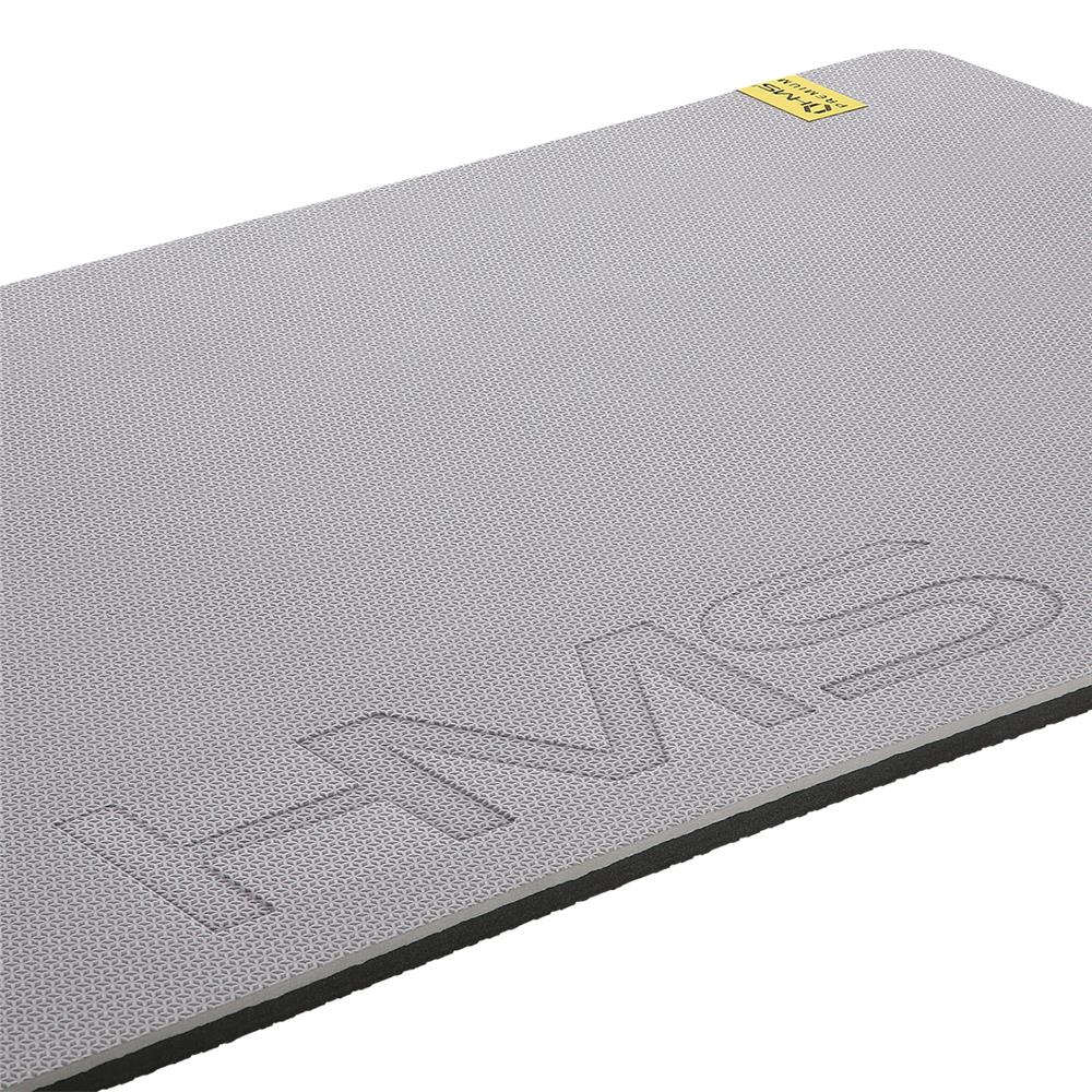 Fitnessmatte 120x60 cm 15 mm Hellgrau/Schwarz | HMS Premium MFK07