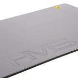 Fitnessmatte 120x60 cm 15 mm Hellgrau/Schwarz | HMS Premium MFK07