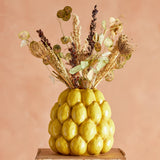 Bloomingville Limone Vase Steingut gelb D22xH22 cm Zitronenmotiv