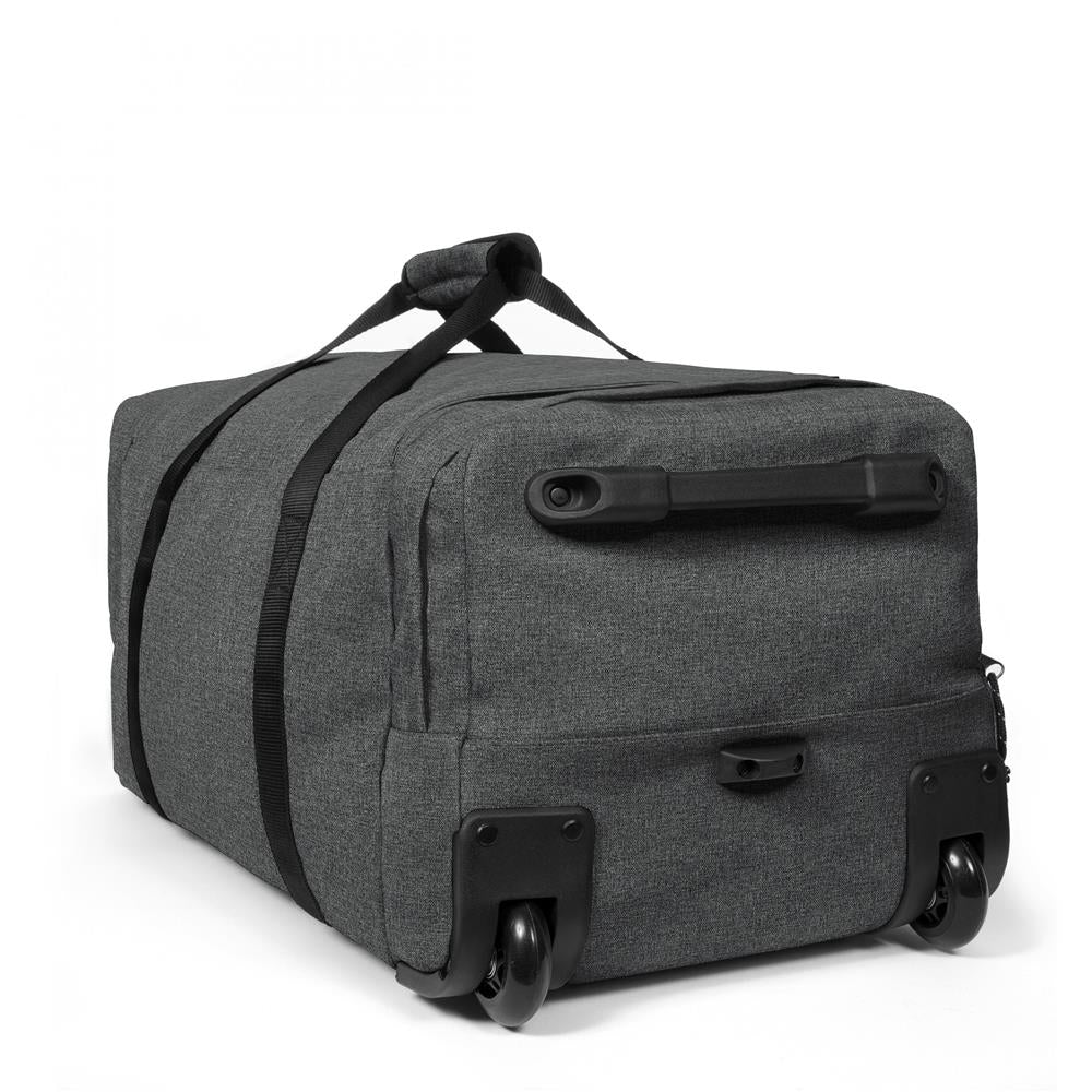 Eastpak LEATHERFACE M +, Reisetasche, Black Denim (grau), 69L, mit 2 Rädern