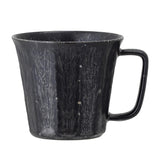 Bloomingville Yoko Tasse in Schwarz 4er Set 320ml aus Porzellan im japanischen Look