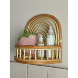 Bloomingville MINI Preet Regal, Natur, Rattan, Wandregal, Kinderzimmer, dänisches Design