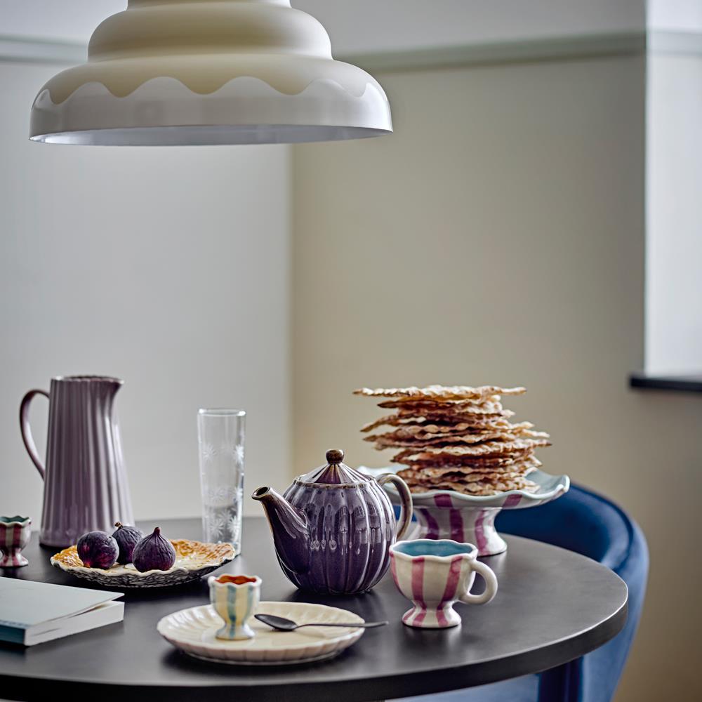 Bloomingville Lacya Hängeleuchte Natur Metall D40xH18 cm – moderne runde Pendelleuchte