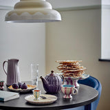 Bloomingville Lacya Hängeleuchte Natur Metall D40xH18 cm – moderne runde Pendelleuchte