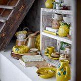 Bloomingville Limone Zitronensaftpresse gelb aus Steingut – mediterranes Küchenaccessoire