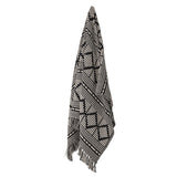 Bloomingville Gutte Decke 160x130cm Schwarz Baumwolle Sofadecke Tagesdecke Kuscheldecke Überwurf