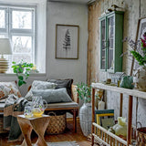 Bloomingville Hazem Kabinett grün aus Tannenholz – dekorativer Wandschrank für Küche & Wohnzimmer