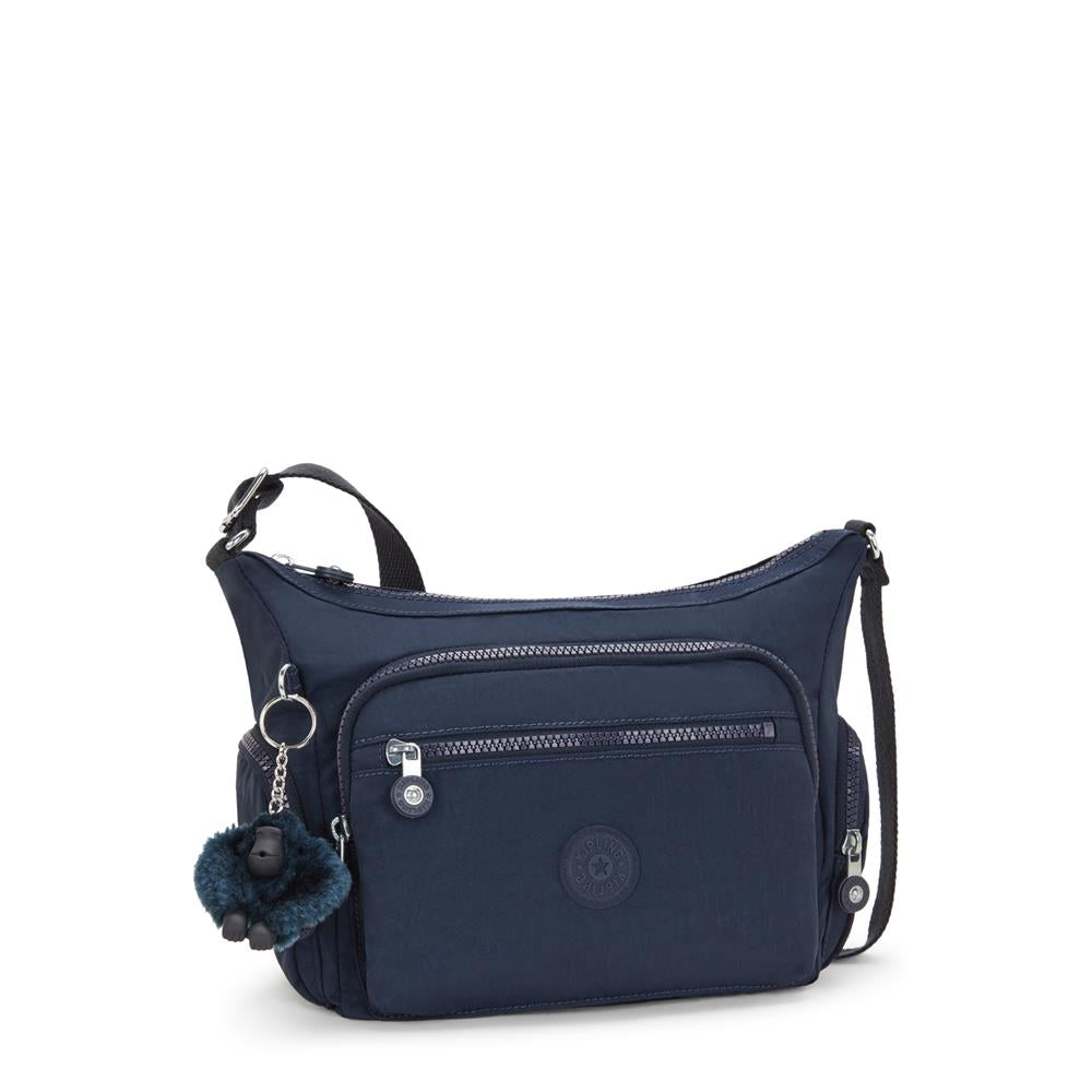 Kipling GABBIE S, Kleine Umhängetasche, Blue Bleu 2 (blau), Schultertasche mit vielen Fächern