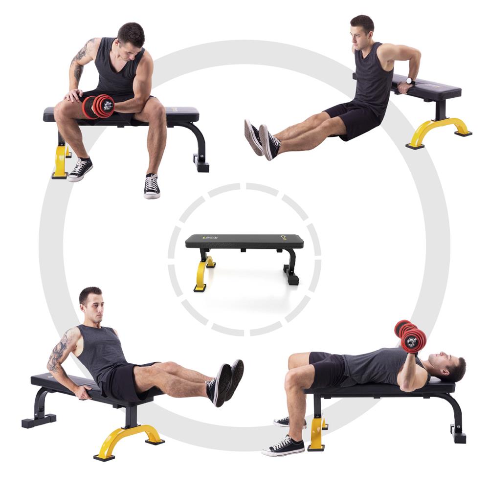 Flachbank Hantelbank 200 kg Trainingsbank | HMS Premium L8012