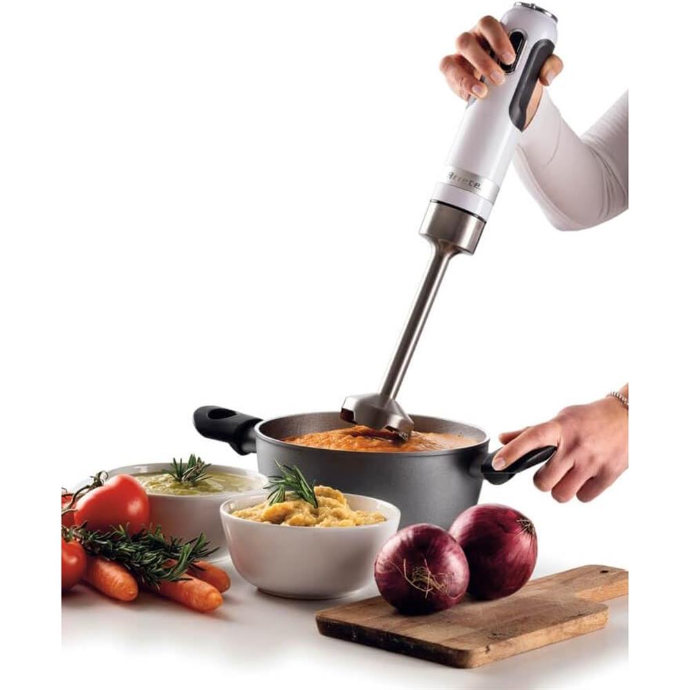 Ariete Moderna Stabmixer-Set, Weiß, 3in1 Pürierstab Set, 1000W, Modernes Design