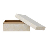 Bloomingville Cheri Box mit Deckel Natur Harz Aufbewahrungsbox Schneeflocke