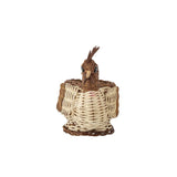 Bloomingville Marsha Korb, Braun – dekorativer Eier-Aufbewahrungskorb in Huhn-Form